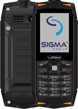 Мобільний телефон sigma mobile x-treme dr68 black/orange