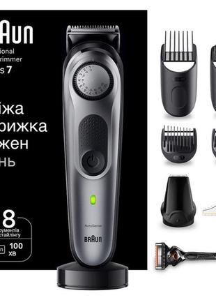 Триммер для бороды и усов braun beardtrimmer bt7420