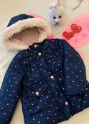 Куртка зимова на дівчинку 2-3 роки