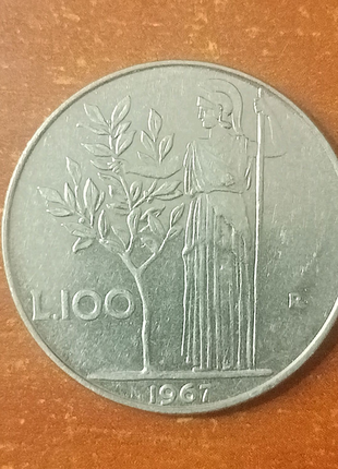 100 лир 1967 года италия