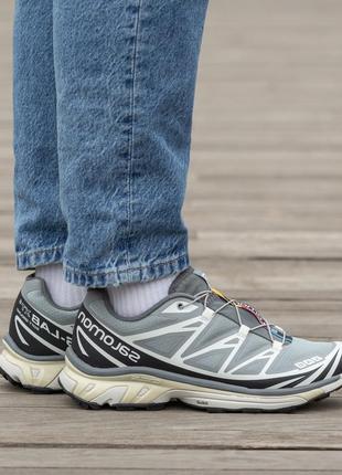Саломон кроссовки серые salomon xt-6 add dover Cross black