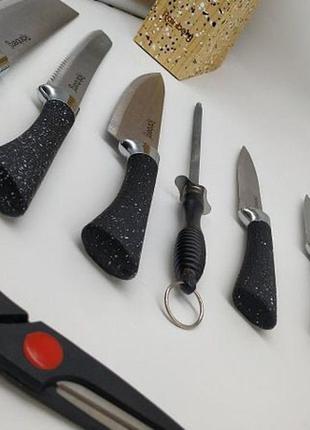 Кухонний ножик. ніж. набір кухонних ножів rainberg rb-88062 фото