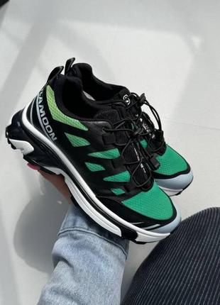 Зеленые яркие женские кроссовки на утолщенной подошве5 фото