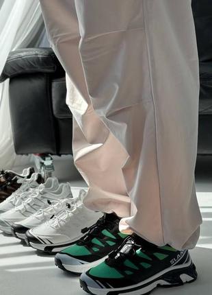 Зеленые яркие женские кроссовки на утолщенной подошве9 фото