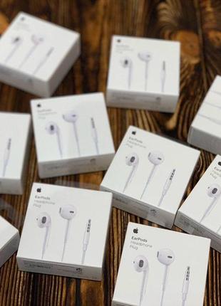 Навушники earpods оригінал для iphone 3.5 minigek картонна уп-ка