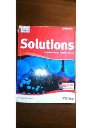 Solutions pre - intermediate students book and workbook