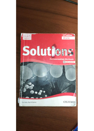 Solutions pre - intermediate students book and workbook2 фото