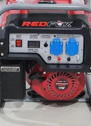 Генератор бензиновый red fox rfgg 2831, 3.1 квт, ручной стартер3 фото