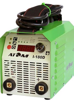 Сварочный инвертор атом i-180d (без кабелей и байонетных штекеров