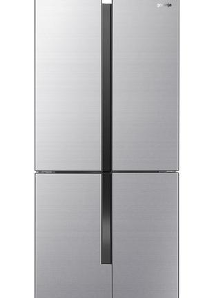 Холодильник инверторный gorenje side by side nrm8181mx