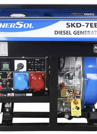 Генератор дизельний enersol skd-7ebu, 6,0 квт, 220в/380в, э/старт1 фото