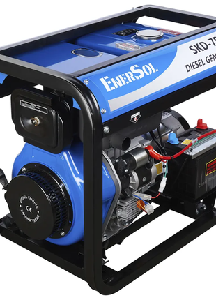 Генератор дизельний enersol skd-7ebu, 6,0 квт, 220в/380в, э/старт4 фото