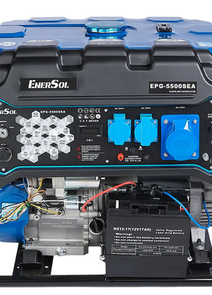 Генератор бензиновый enersol epg-5500sea 5,0 квт, автоматика
