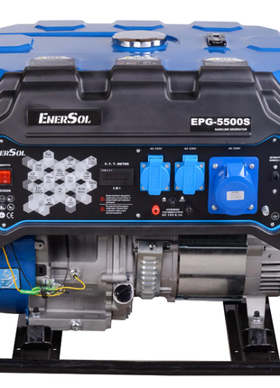Генератор бензиновый enersol epg-5500s 5,0 квт ручной старт