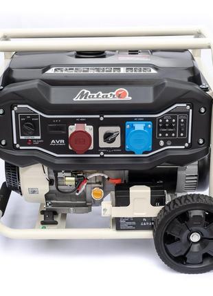 Бензиновый генератор matari mx11003e, 8,0 квт, 220в/380в, э/старт2 фото
