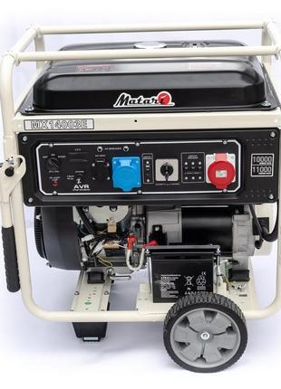 Бензиновый генератор matari mx14003e, 10 квт, 220в/380в, э/старт2 фото