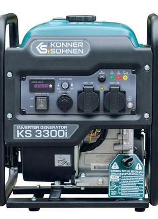 Инверторный генератор бензиновый ks 3300i, 3,0 квт, р/старт