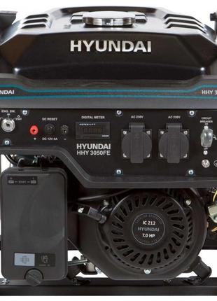 Бензиновый генератор hyundai hhy 3050fe, макс. 3,0 квт, э/старт2 фото