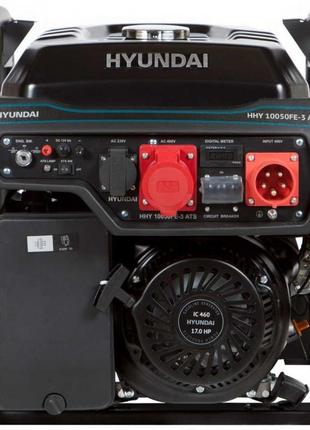 Бензиновый генератор hyundai hhy 10050fe-3, макс. 8,0 квт, 380в
