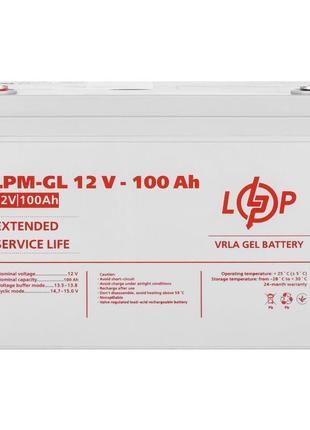 Аккумулятор гелевый lpm-gl 12v - 100 ah logicpower