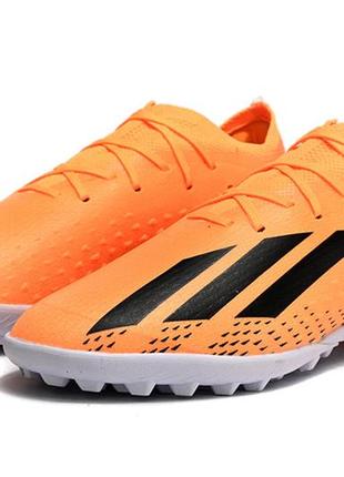 Сороконіжки adidas x speedportal.1 tf адідас спідпортал помаранчеві футбольні стоноги унісекс багатошиповки помаранчевого кольору6 фото