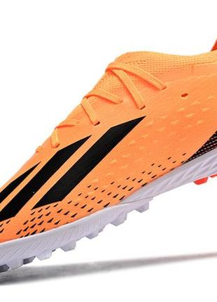 Сороконіжки adidas x speedportal.1 tf адідас спідпортал помаранчеві футбольні стоноги унісекс багатошиповки помаранчевого кольору7 фото