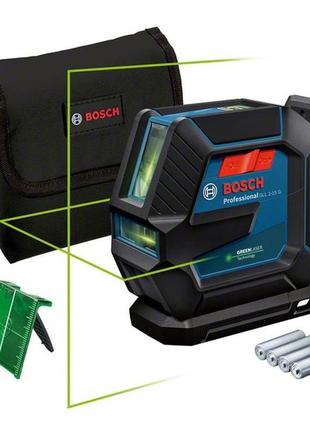 Лазерный линейный нивелир bosch gll 2-15 g, арт. 0601063w00