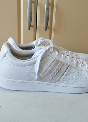 Кроссовки lacoste carnaby evo 319 1 sma на стопу 30 см нови, натуральная шкира