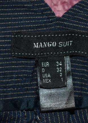 Брюки клеш в полоску mango 4