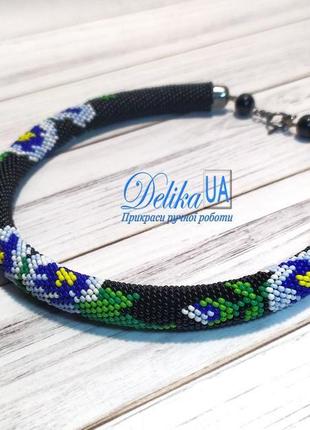 Жгут из бисера "фиалки"