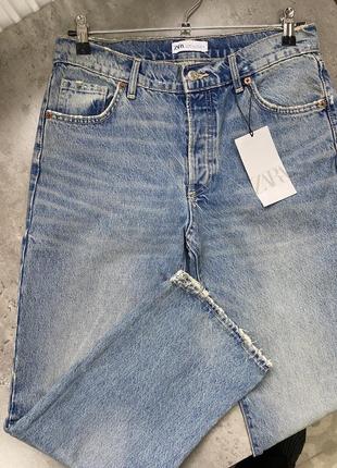 Прямые джинсы со средней посадкой zara6 фото