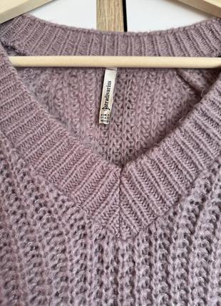Нежно-лиловый свитер stradivarius2 фото