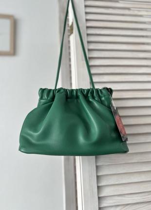 Трендовая сумка зеленого цвета luck sherrys🍀1 фото