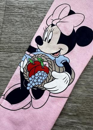 Яркие розовые лосины леггинсы из микки минные minnie mouse disney 986 фото