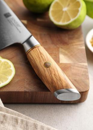 Кухонный шеф нож из дамасской стали серии "lan" оливковое дерево xinzuo профессиональный нож ручной работы7 фото