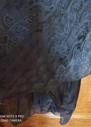 Италия, шёлк платье туника бохо ,романтическая классика, нежность р. 46-52, оверсайз, пог 52-68 см***8 фото
