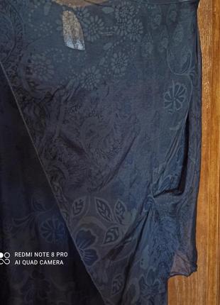 Италия, шёлк платье туника бохо ,романтическая классика, нежность р. 46-52, оверсайз, пог 52-68 см***5 фото