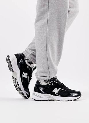 Мужские кроссовки в стиле new balance 7252525 беленс / демисезонные / весенние, летние, осенние / обувь / кожа, замша, текстиль / черные, белые, серые