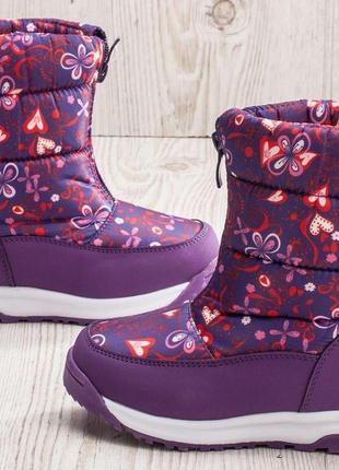 Чобітки дутики дівчаткам тому 27-31р