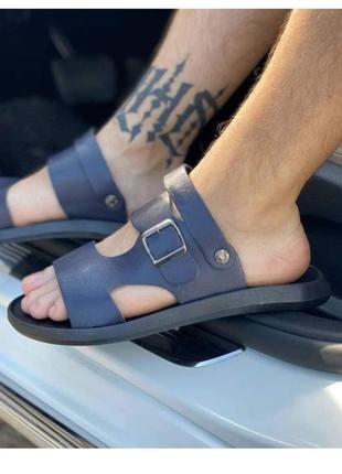 Шлепанцы мужские синие 44