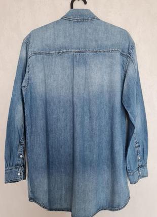 H&amp;m джинсовая рубашка размер 32 ( xs-s)4 фото