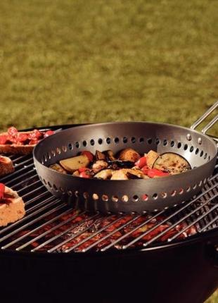 Сковорода вок для гриля tramontina barbecue, 26 см.3 фото