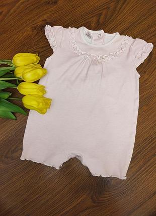 Красивый ромпер на девочку 3-6 мес next. нежный болик на девочку