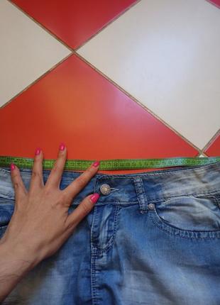 Джинсовая легкая юбка мини5 фото