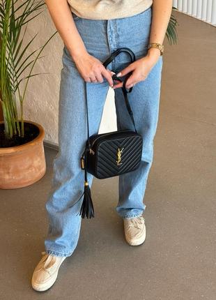 Saint laurent lou quilted camera bag