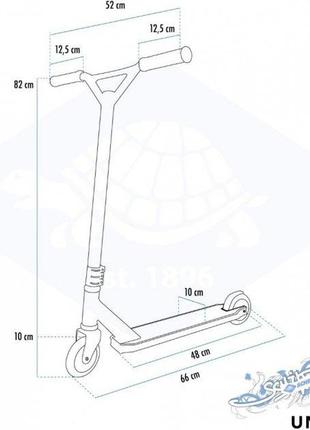 Самокат трюковий schildkrot untwist galaxy black/green6 фото