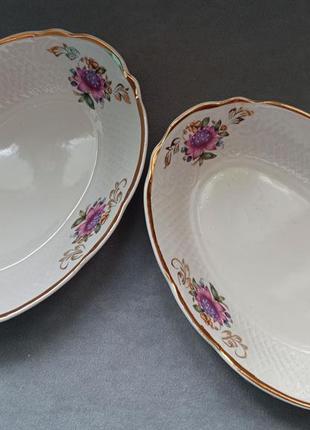 Набор 2 салатника ссср с цветами