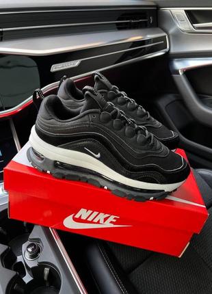 Мужские кроссовки в стиле nike air max 97 futura найк / демисезонные / весенние, летние, осенние / обувь / кожа, текстиль / черные, серые, белые