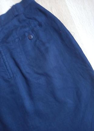 Стильная, винтажная юбка на подкладе 100% лен.7 фото