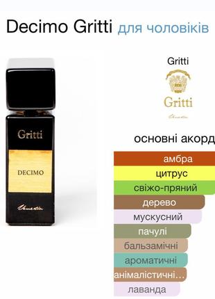 Gritti decimo распив